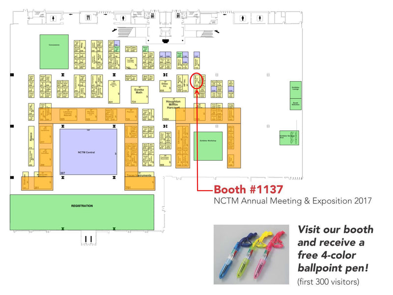 Visit our booth at the 2017 NCTM Annual Conference!